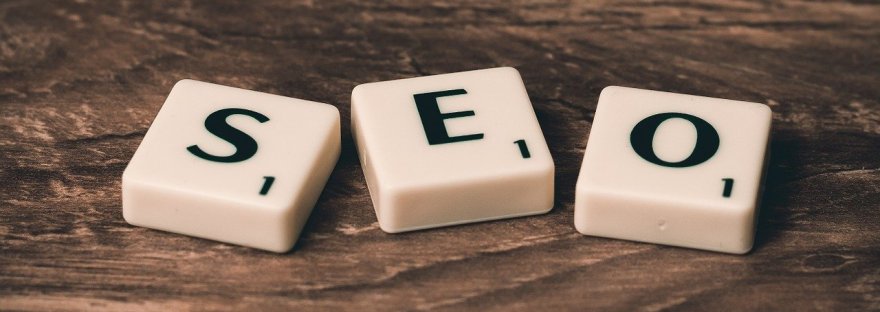 SEO spelled with dominoes